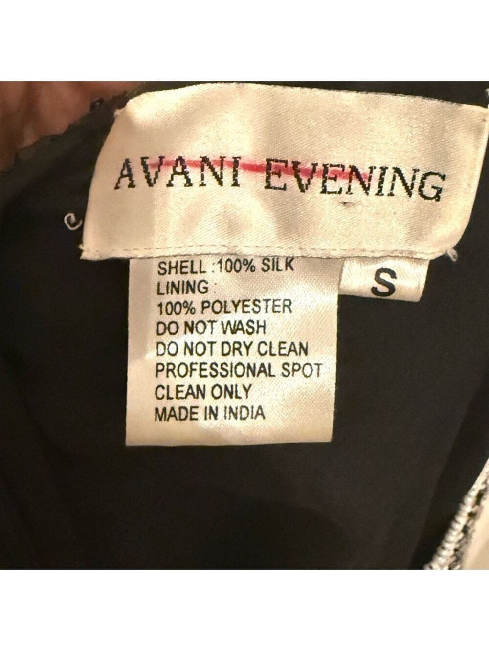 AVANI EVENING beaded silk blouse. Size S - Picture 8 of 8